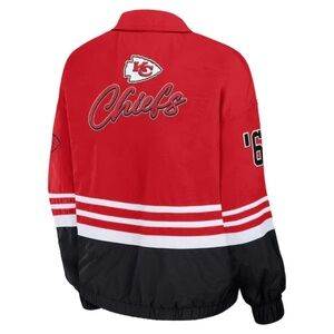 Kansas City Chiefs WEAR by Erin Andrews Women's Vintage Throwback Windbreaker